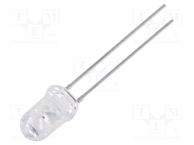 LED; 5mm; blue; 1560÷2180mcd; 1.5÷2lm; 60°; Front: convex