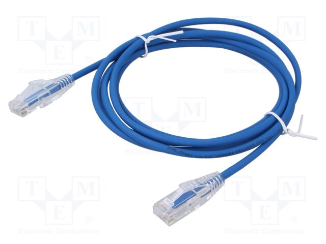 Connecting cable; PFM972; Len: 2m; RJ45; -20÷70°C; Cat: 6; Ømax: 6mm