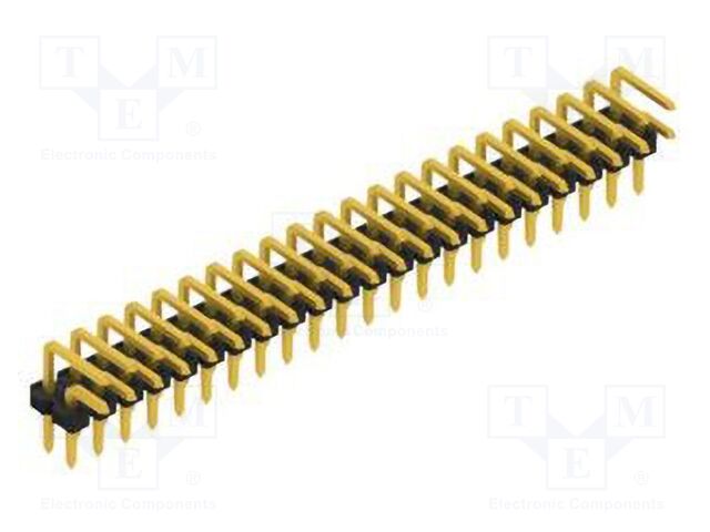 Connector: pin strips; pin header; male; PIN: 44; 2.54mm; THT; 2x22