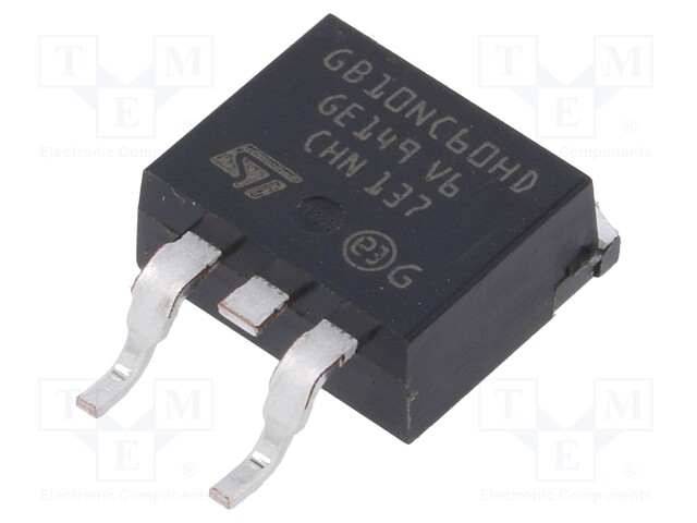 Transistor: IGBT; 600V; 10A; 65W; D2PAK