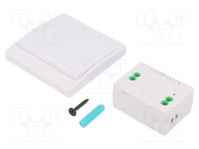 Wireless control set; LUNA; IP20; 230VAC; relay; 0÷40°C; OUT: 1