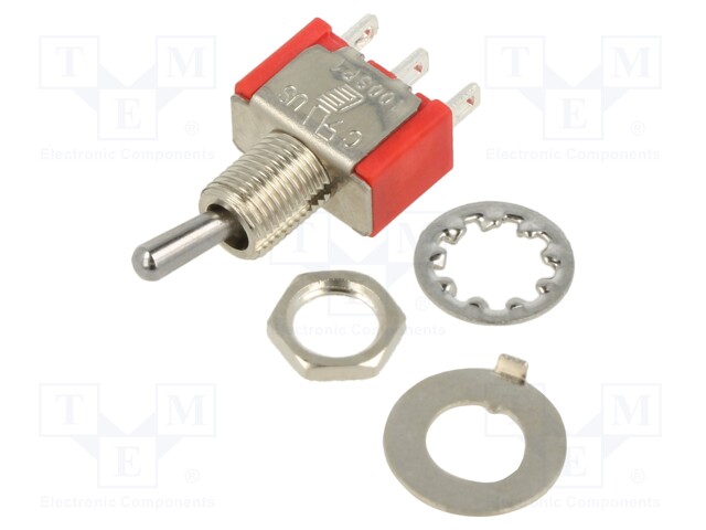 Switch: toggle; Pos: 2; SPDT; ON-ON; 2A/250VAC; 5A/28VDC; -30÷85°C
