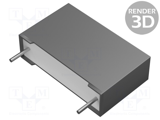Capacitor: polypropylene; X2; 0.22uF; 15mm; ±10%; 18x12x6mm