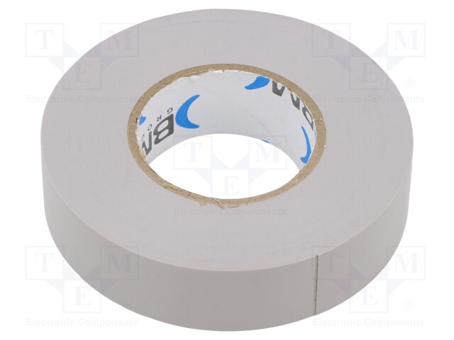 Tape: electrical insulating; W: 19mm; L: 25m; Thk: 0.15mm; grey; 200%