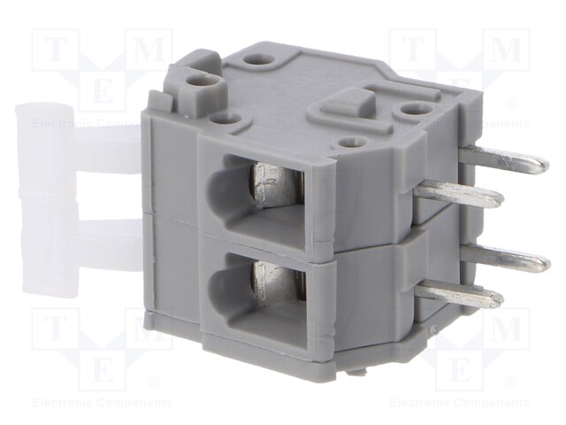 PCB terminal block; angled; 5mm; ways: 2; on PCBs; 0.2÷2.5mm2; 15A