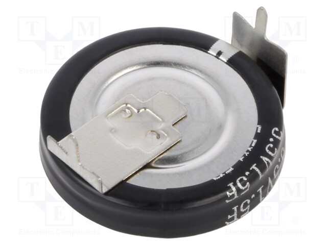 Supercapacitor; THT; 1.5F; 5.5VDC; Ø19.2x4.8mm