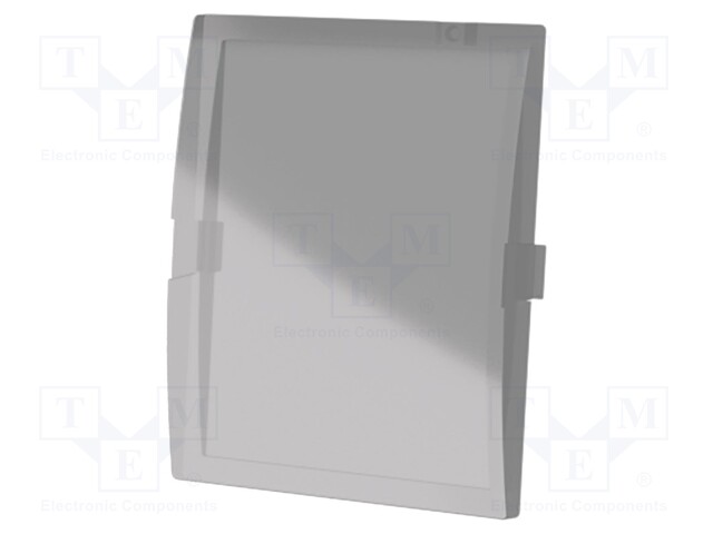 Front panel; prominent