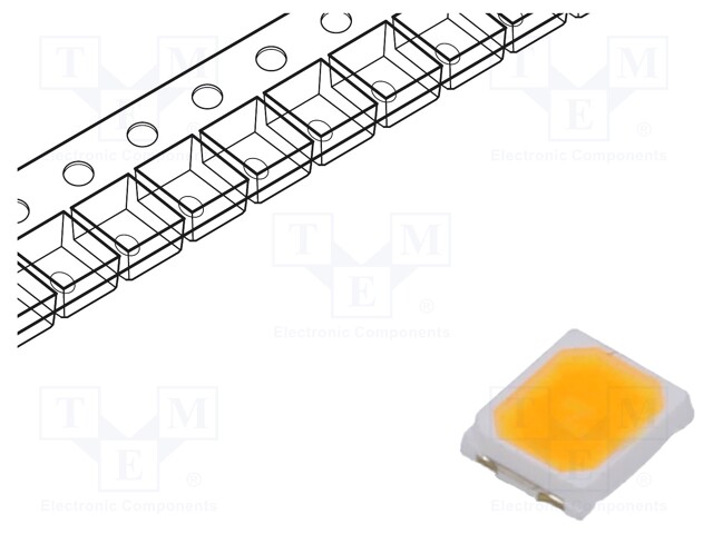 LED; white warm; 2800-3100K; 105÷115lm; 120°; 100mA; 8.4÷10.4V