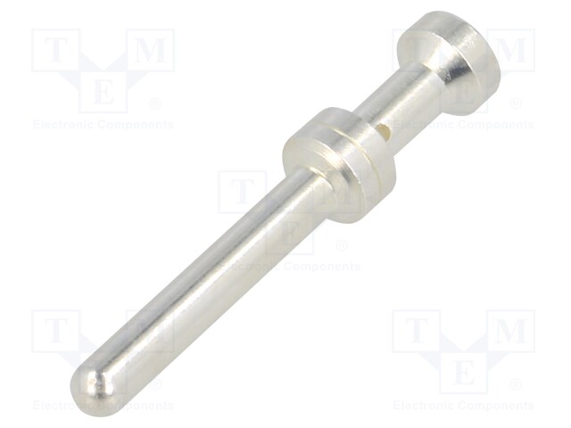 Contact; male; 1mm2; Han E; silver plated; crimped; 16A; 500cycles
