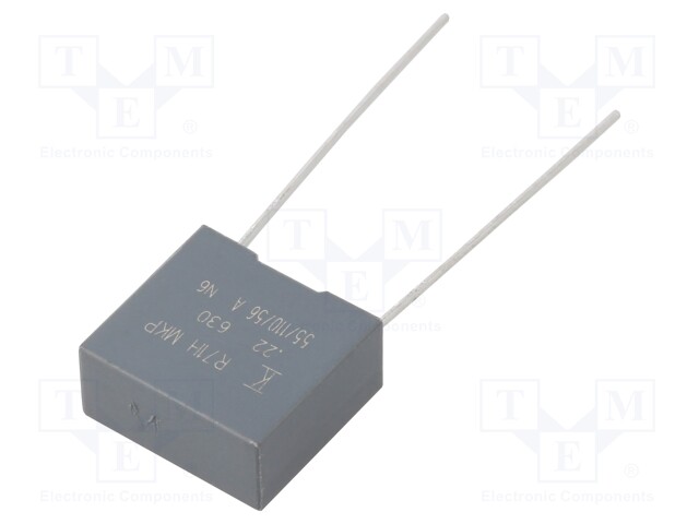 Capacitor: polypropylene; 220nF; 10mm; ±20%; 13x12x6mm; -40÷110°C