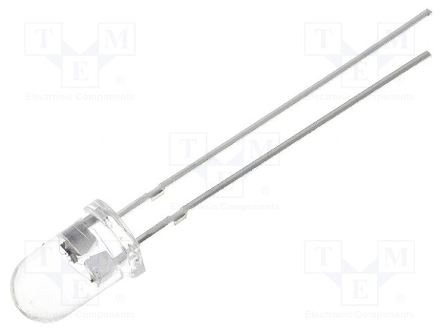 LED; 5mm; red; 1120÷2180mcd; 30°; 4.5÷6V; 20mA; Variant: blinking