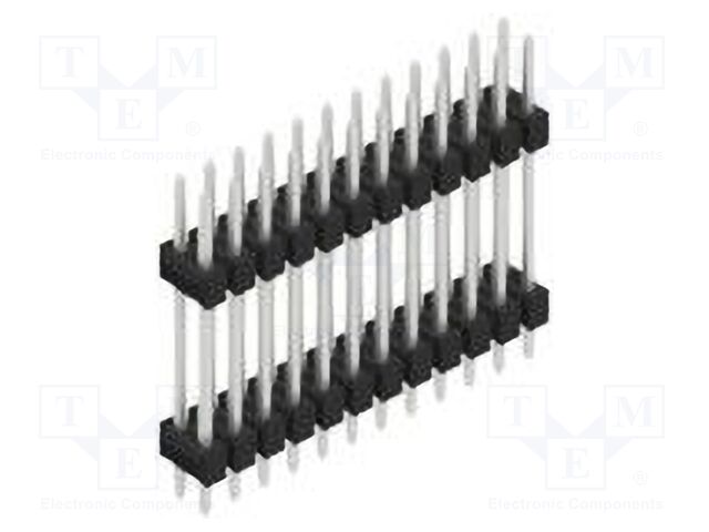 Connector: pin strips; pin header; male; PIN: 24; 2.54mm; THT; 2x12