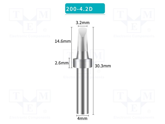 Tip; chisel; 4.2mm; for soldering station; BK3500
