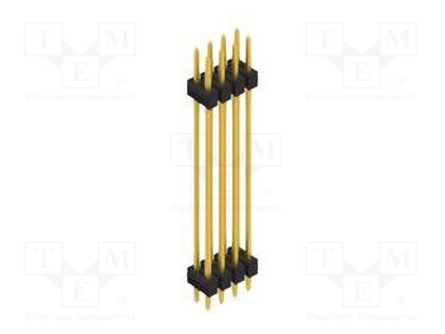 Connector: pin strips; pin header; male; PIN: 8; 2.54mm; THT; 2x4