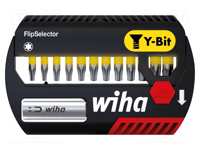 Screwdriver bits; Pcs: 13; Package: plastic case; 25mm; Bit: Torx®