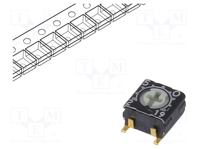 Potentiometer: mounting; single turn; 50kΩ; 125mW; SMD; ±20%