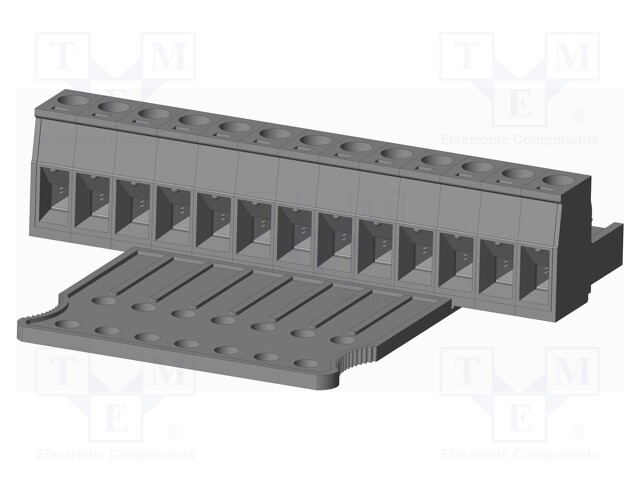 Connector: pluggable terminal block; plug; female; straight; grey