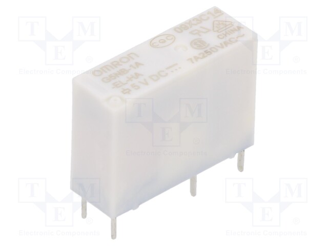 Relay: electromagnetic; SPST-NO; Ucoil: 5VDC; Icontacts max: 5A