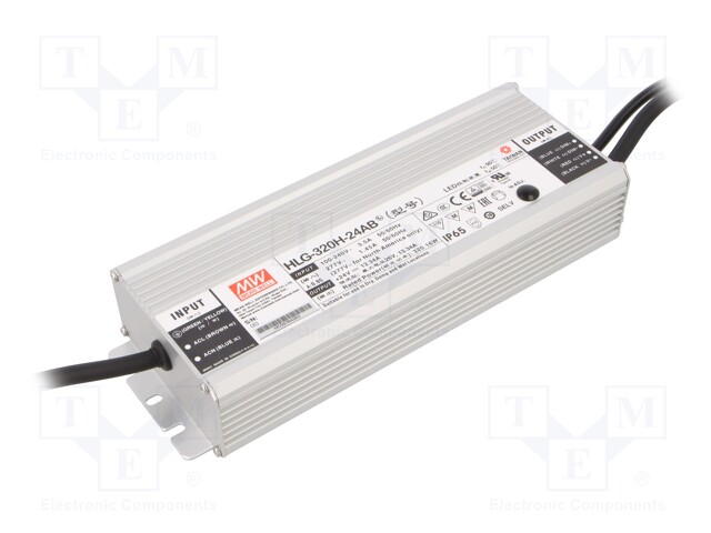 Power supply: switched-mode; LED; 320.16W; 24VDC; 21÷26VDC; IP65