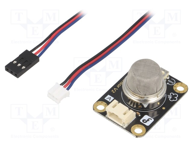 Sensor: gas level; analog; 5VDC; Kit: module,cables; Gravity; MQ-5