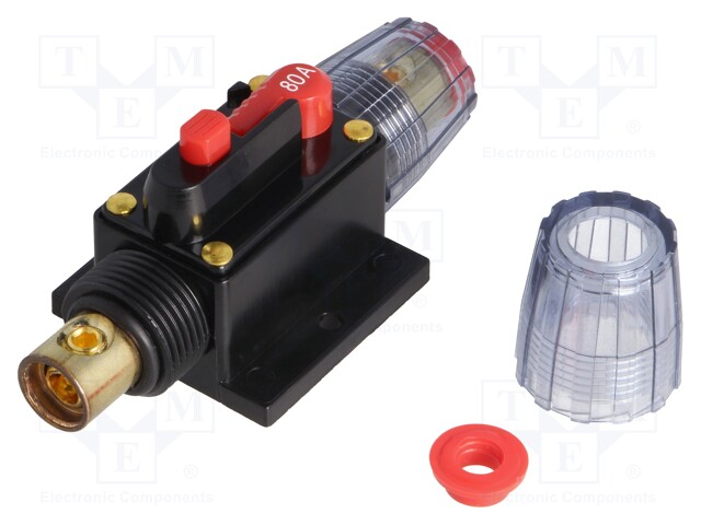 Fuse: automatic; automotive; 80A; black; 12÷48VDC; 4.2x10x4.2mm