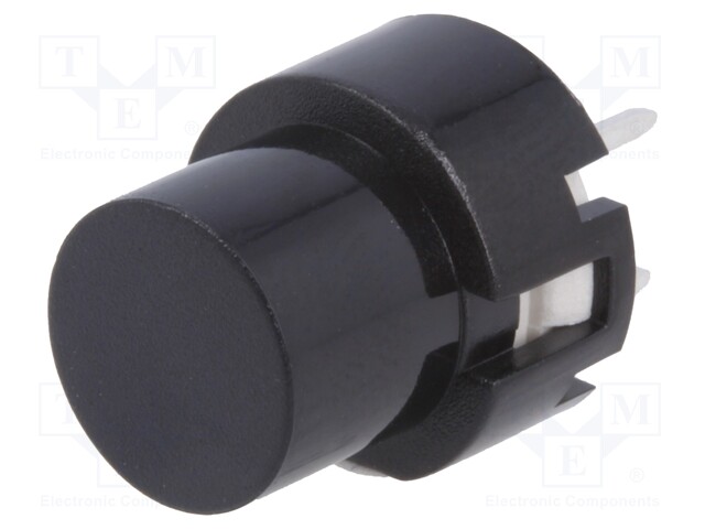 Switch: keypad; Pos: 2; SPST-NO; 0.01A/35VDC; black; Mounting: THT