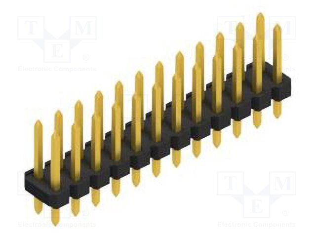 Connector: pin strips; pin header; male; PIN: 24; 2.54mm; THT; 2x12