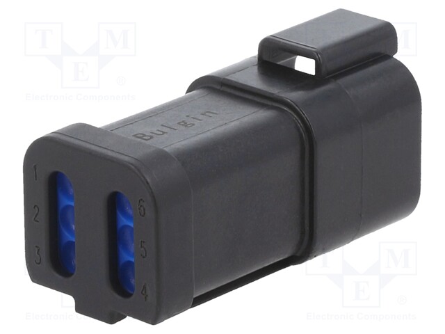 Connector: wire-wire; PX0; plug; male; PIN: 6; IP68; Locking: latch