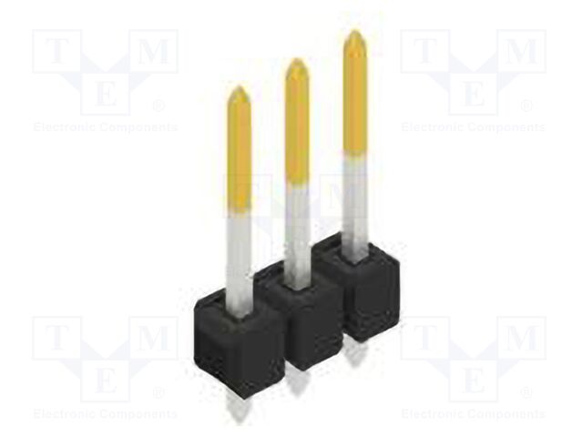 Connector: pin strips; pin header; male; PIN: 3; 2.54mm; THT; 1x3