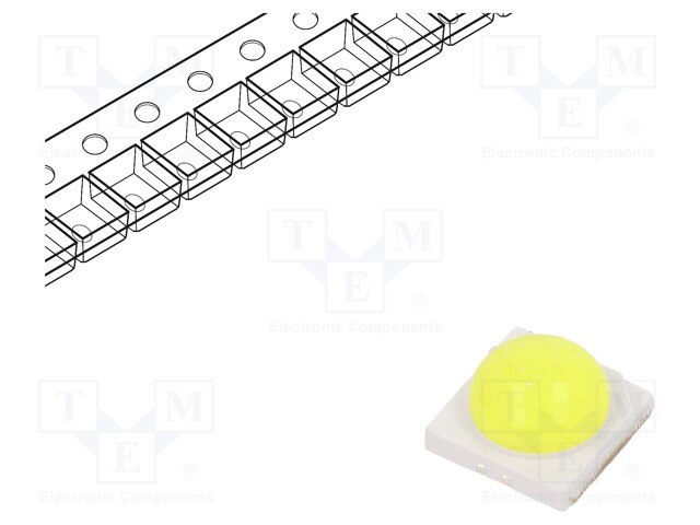 Power LED; PC yellow green; Pmax: 3W; 240÷290lm; P opt: 165mW; 120°