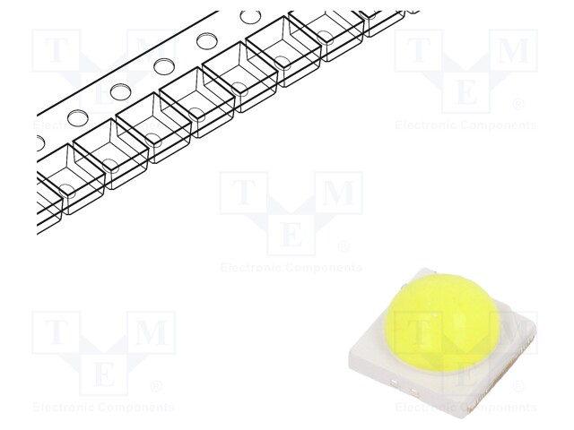 Power LED; PC yellow green; Pmax: 3W; λd: 566-569nm; 240÷290lm