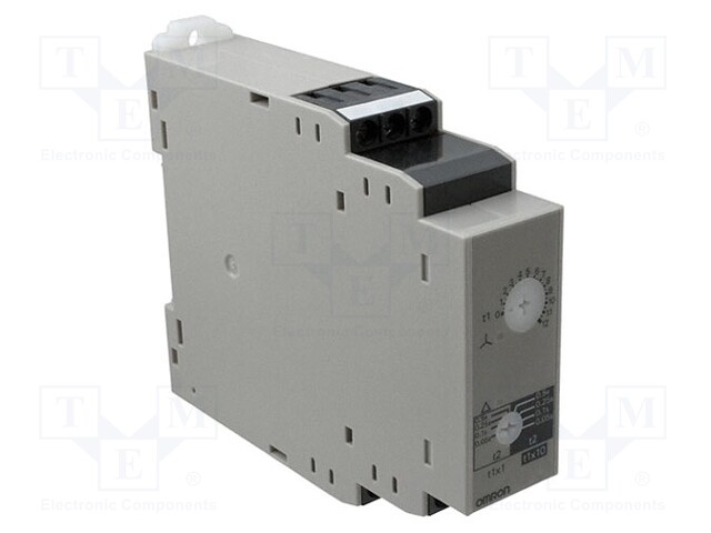 Timer; 1s÷120s; DPDT; 250VAC/5A; 12VDC; DIN; -20÷55°C; PIN: 8; IP20