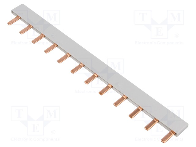 Busbar; 10mm2; Poles: 1; 63A; No.of mod: 12; 211.5mm