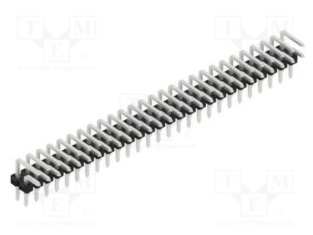 Connector: pin strips; pin header; male; PIN: 54; 2.54mm; THT; 2x27