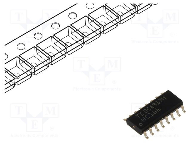 IC: digital; 8bit,shift register; SMD; SO16; HC