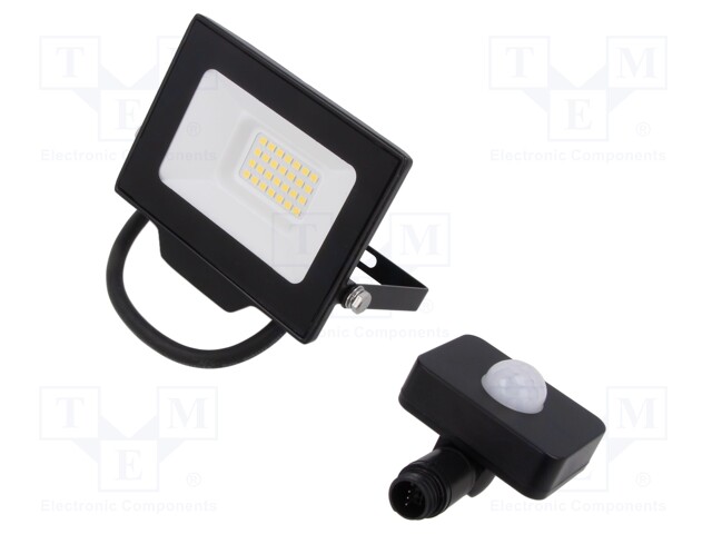 Lamp: LED flood light; 230VAC; 20W; 4000K; CRImin: 80; 2000lm