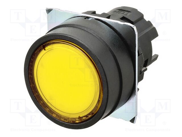 Switch: push-button; 22mm; Stabl.pos: 1; flat; Pos: 2