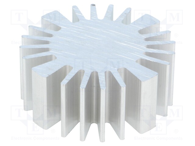 Heatsink; LED; Ø: 50mm; H: 20mm