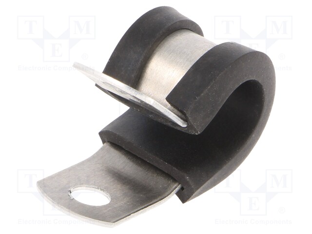 Fixing clamp; ØBundle : 19.1mm; W: 12.7mm; aluminium