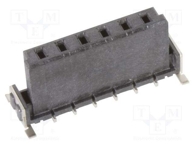 Connector: PCB to PCB; female; PIN: 6; 2.54mm; -55÷125°C; 20A; SMT