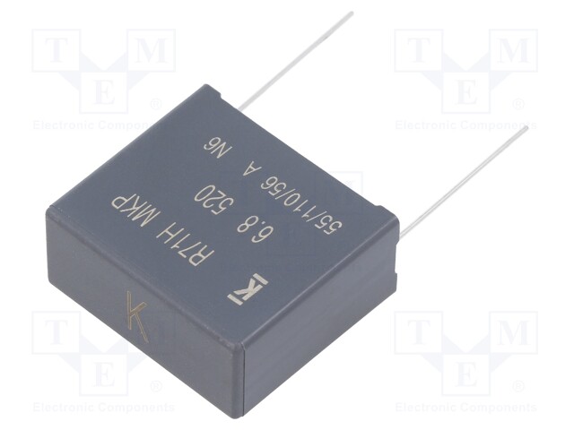 Capacitor: polypropylene; 6.8uF; 27.5mm; ±10%; 32x28x14mm; 70V/μs