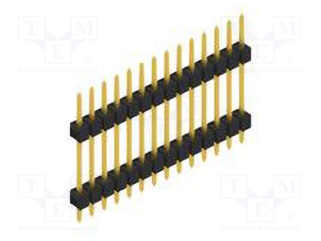 Connector: pin strips; pin header; male; PIN: 14; 2.54mm; THT; 1x14