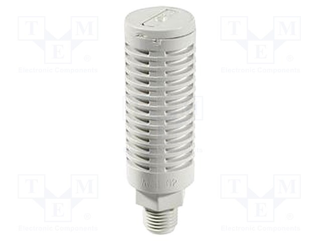Sound suppression silencer; R 1 1/2"; outside; 10bar; 30dB; 580g
