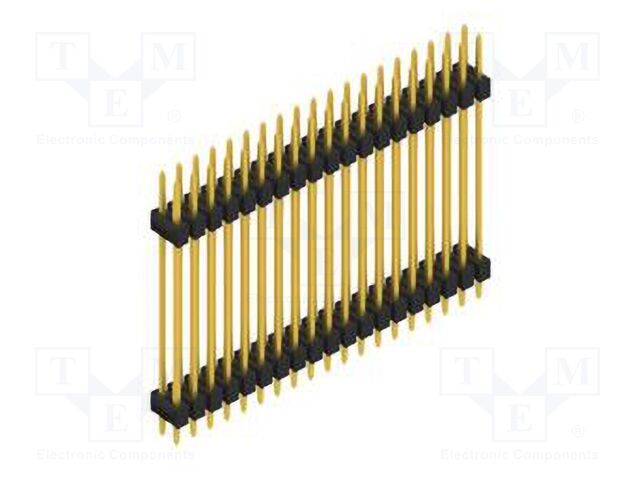 Connector: pin strips; pin header; male; PIN: 38; 2.54mm; THT; 2x19