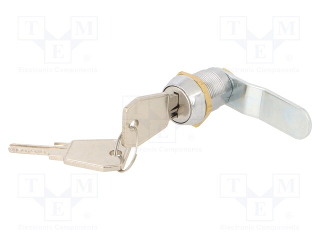 Lock; zinc and aluminium alloy; 22mm; Key code: 25001