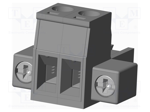 Connector: pluggable terminal block; plug; female; straight; grey