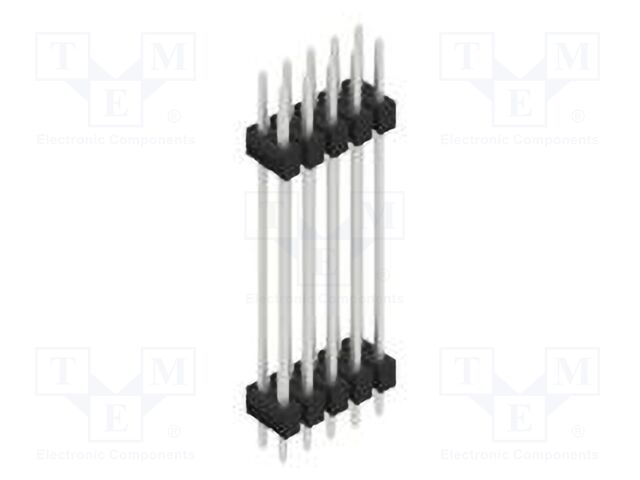 Connector: pin strips; pin header; male; PIN: 10; 2.54mm; THT; 2x5