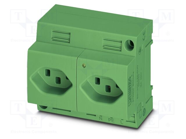 Connector: AC supply; socket; female; 16A; PIN: 3; screw terminal