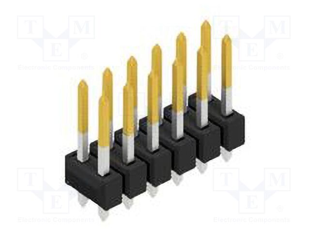 Connector: pin strips; pin header; male; PIN: 12; 2.54mm; THT; 2x6