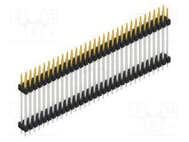 Connector: pin strips; pin header; male; PIN: 64; 2.54mm; THT; 2x32